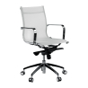 Brenton designer office chair in mesh, low back
