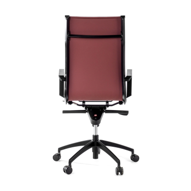 office chair red black frame faux leather synthetic leather fixed armrests 9