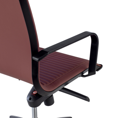 office chair red black frame faux leather synthetic leather fixed armrests 5