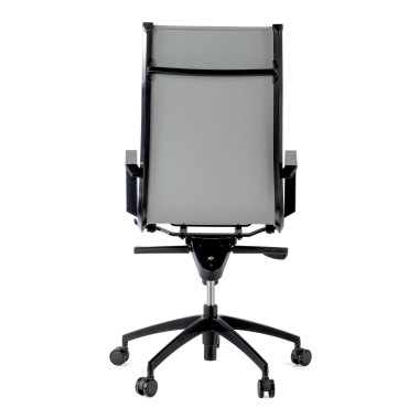 office chair gray black frame faux leather synthetic leather fixed armrests 9