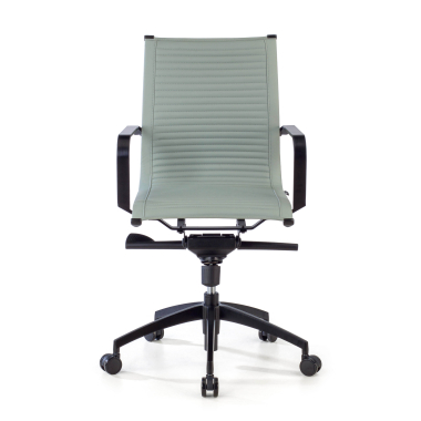 office chair gray black frame faux leather synthetic leather fixed armrests 3