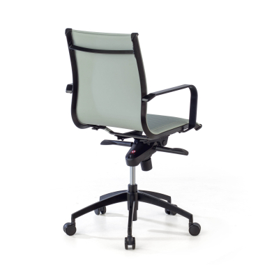 office chair gray black frame faux leather synthetic leather fixed armrests 7