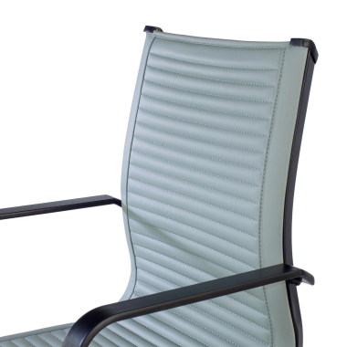 office chair gray black frame faux leather synthetic leather fixed armrests 5