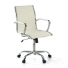 Vogue design office chair, chrome frame, high backrest
