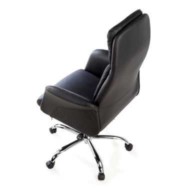 office chair black king synthetic leather upholstered armrests 8