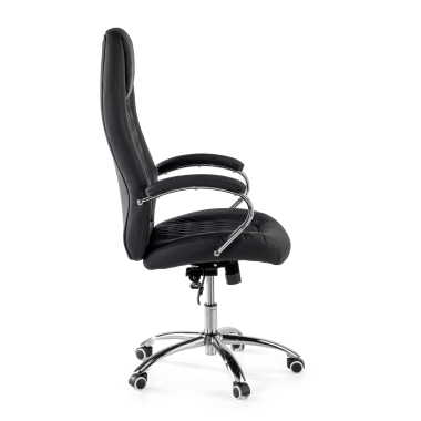 office chair black pioneer synthetic leather upholstered armrests 4