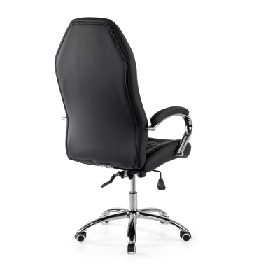 office chair black pioneer synthetic leather upholstered armrests 9