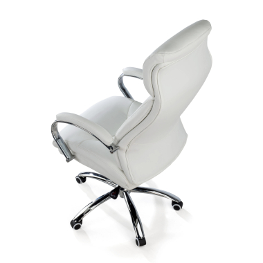 office chair white everest synthetic leather upholstered armrests 8