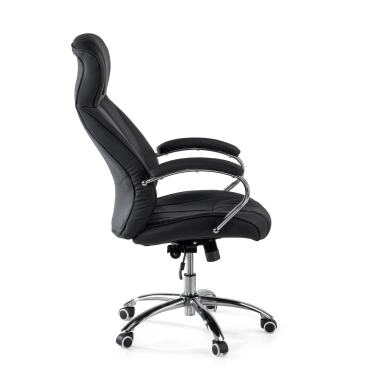 office chair black noble synthetic leather upholstered armrests 4