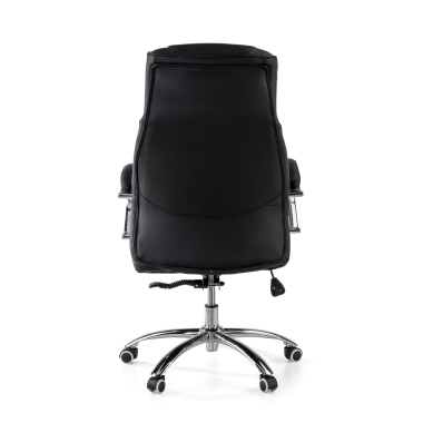 office chair black noble synthetic leather upholstered armrests 6