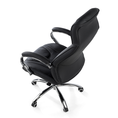 office chair black noble synthetic leather upholstered armrests 7