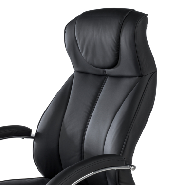 office chair black noble synthetic leather upholstered armrests 9