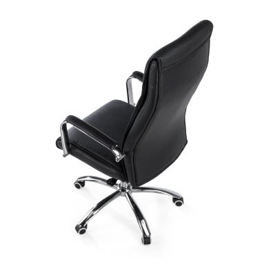 office chair black odense synthetic leather upholstered armrests 8