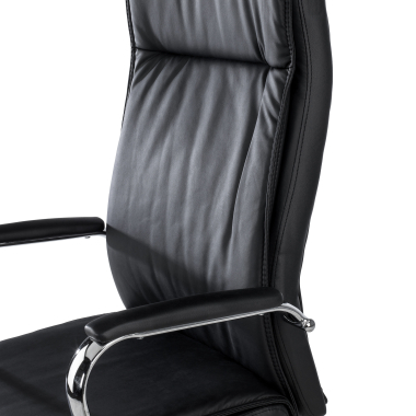 office chair black odense synthetic leather upholstered armrests 5