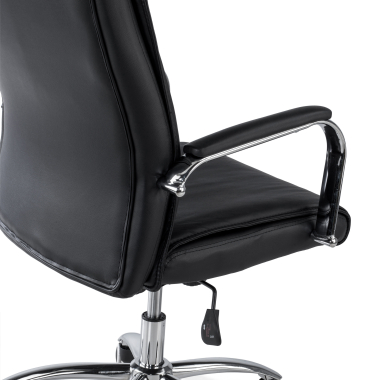 office chair black odense synthetic leather upholstered armrests 6