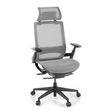 office chair gray apollo mesh 3d adjustable armrests lumbar support headrest 1