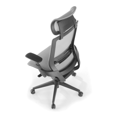 office chair gray apollo mesh 3d adjustable armrests lumbar support headrest 10