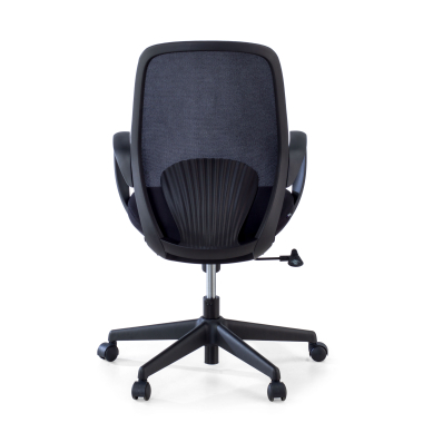 swivel chair black whisper mesh fixed armrests 7