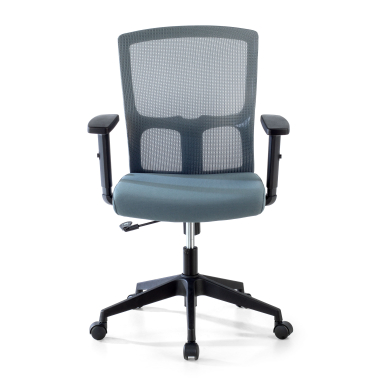 swivel chair gray pivot mesh 1d adjustable armrests 3