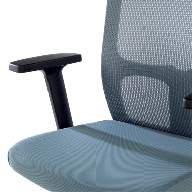 swivel chair gray pivot mesh 1d adjustable armrests 8