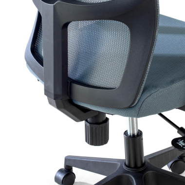 swivel chair gray pivot mesh 1d adjustable armrests 10