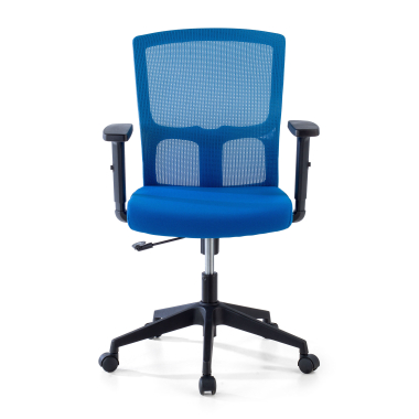 swivel chair blue pivot mesh 1d adjustable armrests 3