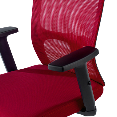 swivel chair red pivot mesh 1d adjustable armrests 9