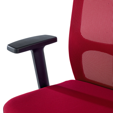 swivel chair red pivot mesh 1d adjustable armrests 8