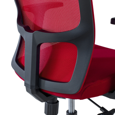 swivel chair red pivot mesh 1d adjustable armrests 10