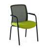Siena armchair with arms, 4 legs mesh back