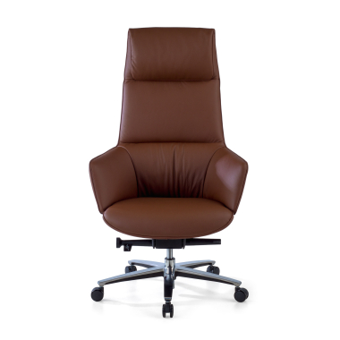executive chair brown mozart natural skin upholstered armrests 6