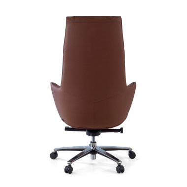 executive chair brown mozart natural skin upholstered armrests 7