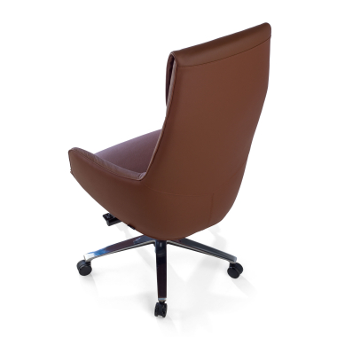 executive chair brown mozart natural skin upholstered armrests 9