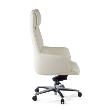 executive chair white mozart natural skin upholstered armrests 3