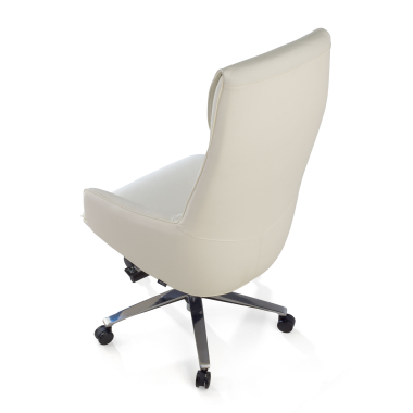 executive chair white mozart natural skin upholstered armrests 6