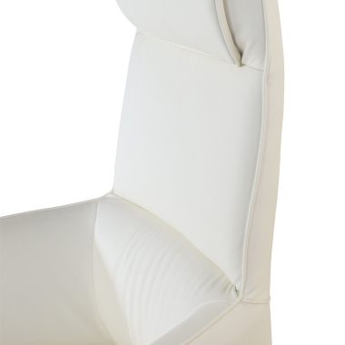 executive chair white mozart natural skin upholstered armrests 4