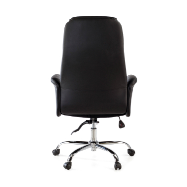 office chair black king synthetic leather upholstered armrests 7