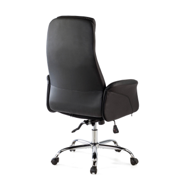 office chair black king synthetic leather upholstered armrests 9