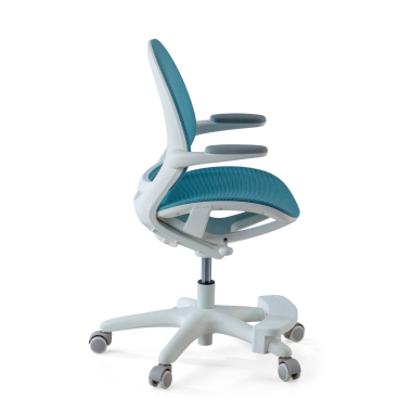 junior chair blue ergokid mesh flip up armrests 4