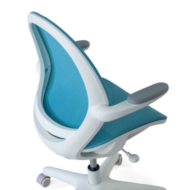 junior chair blue ergokid mesh flip up armrests 5