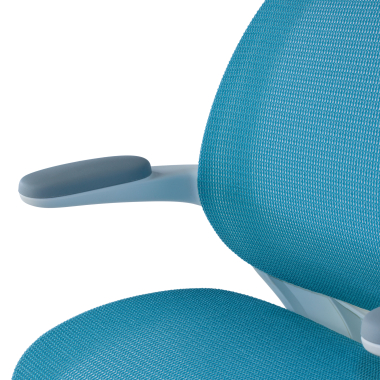 junior chair blue ergokid mesh flip up armrests 7