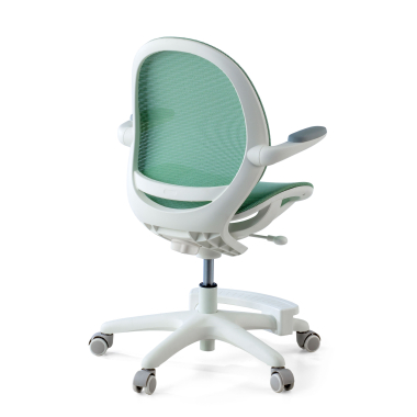 junior chair green ergokid mesh flip up armrests 9