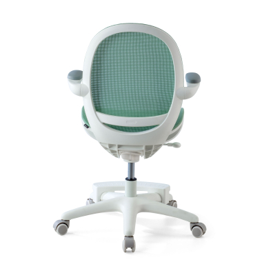 junior chair green ergokid mesh flip up armrests 7