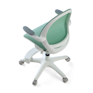 junior chair green ergokid mesh flip up armrests 8