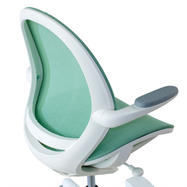 junior chair green ergokid mesh flip up armrests 5