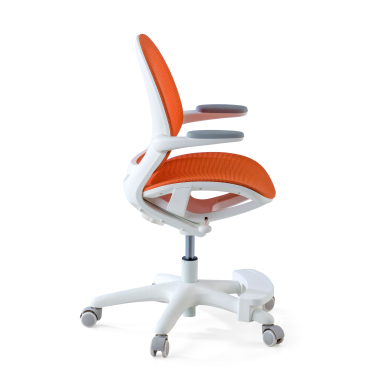 junior chair orange ergokid mesh flip up armrests 4