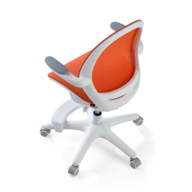 junior chair orange ergokid mesh flip up armrests 8