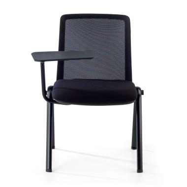 chair with writing tablet black desk easel mesh no armrests 7