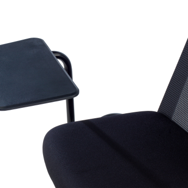 chair with writing tablet black desk easel mesh no armrests 9