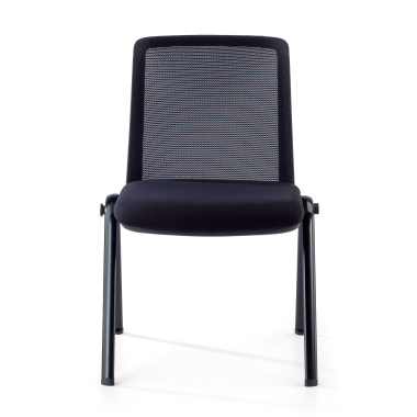 visitor chair black dora mesh no armrests 7